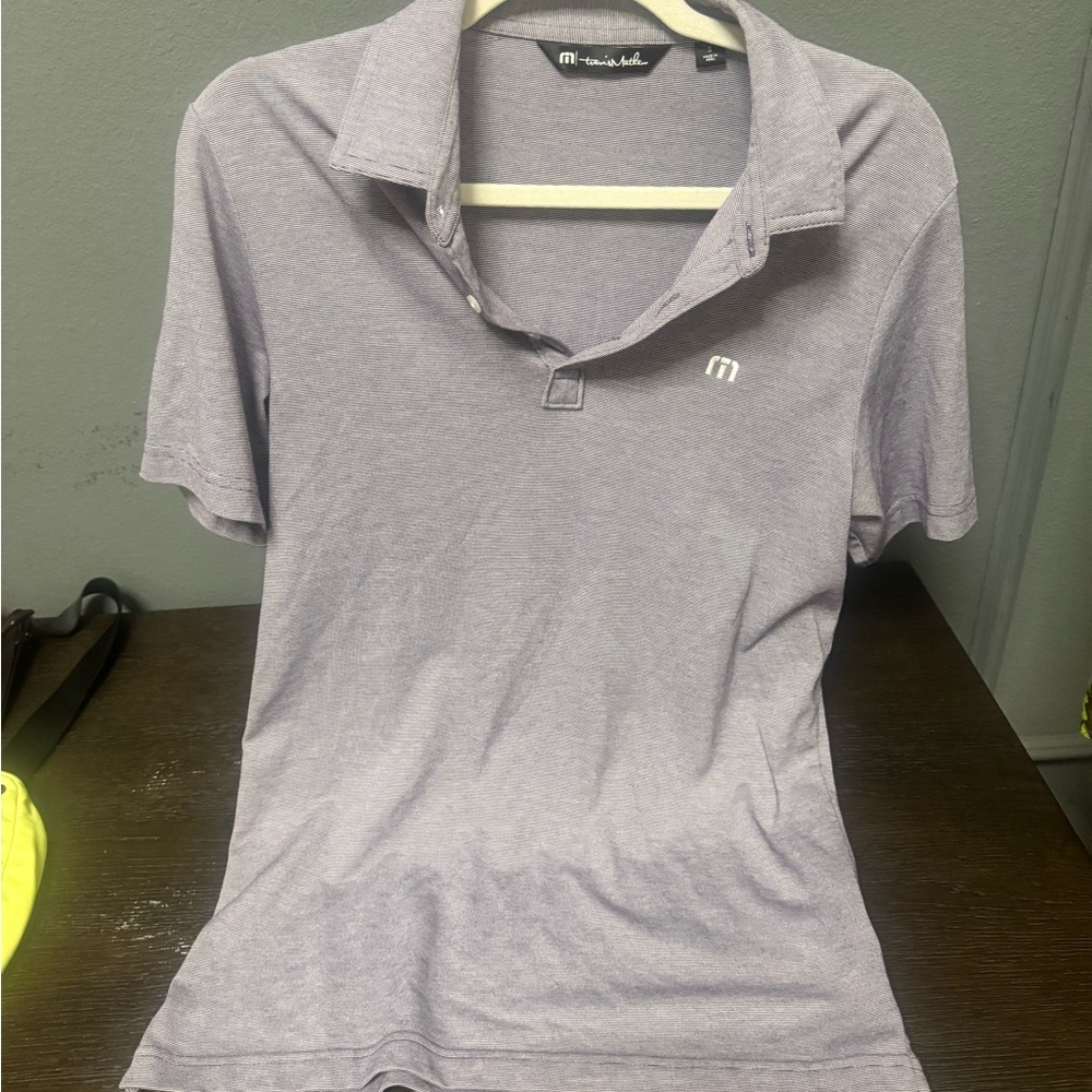 Travis Mathew Light Purple Polo Shirt